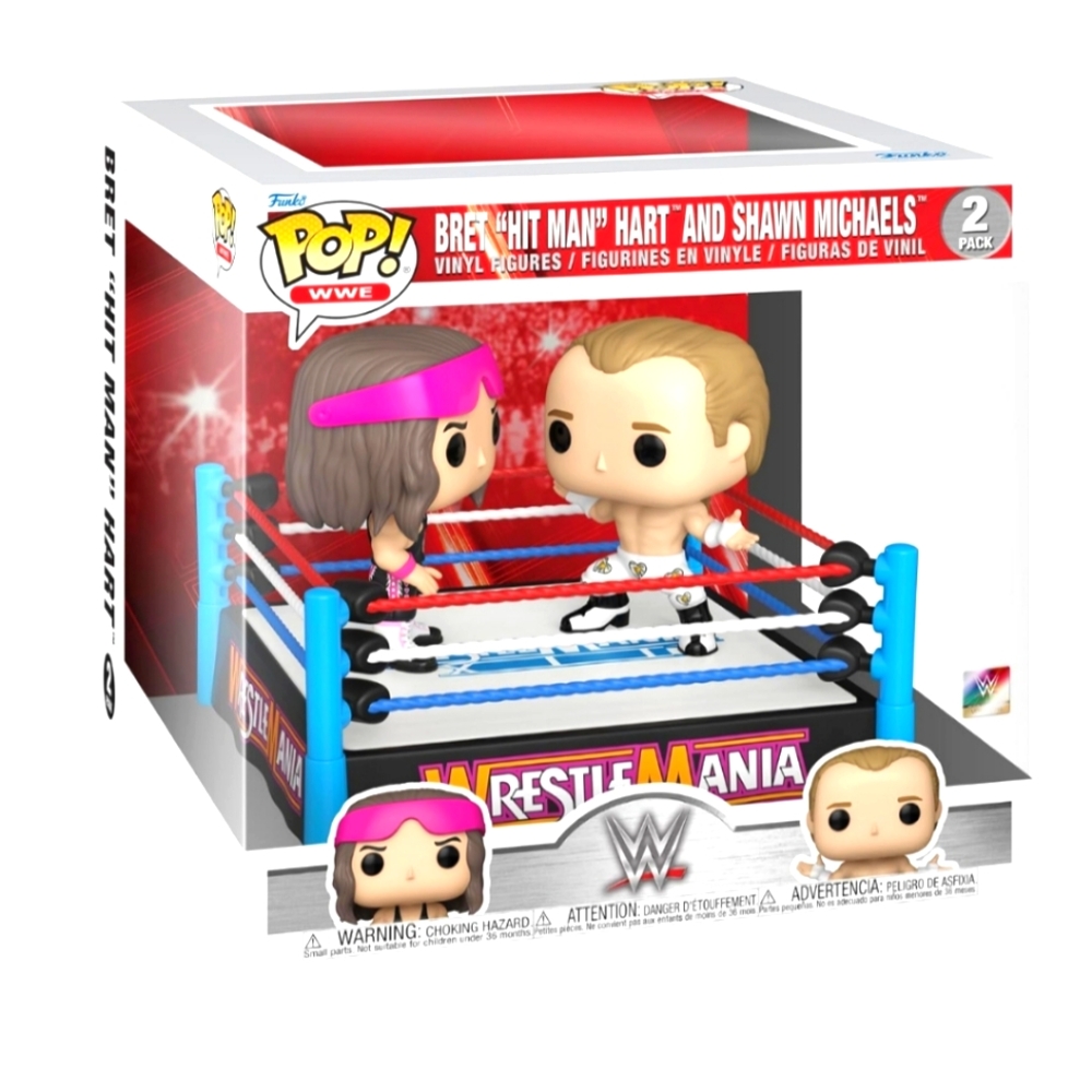 Funko Pop! Moments: WWE - Bret Hit Man Hart and Shawn Michaels Very RARE